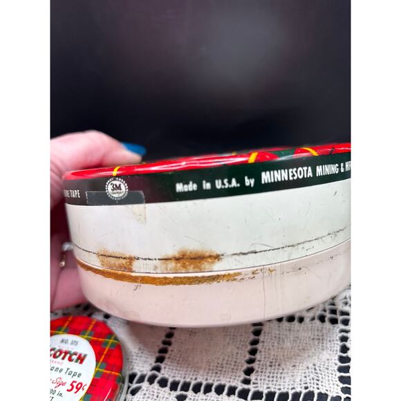 SCOTCH Cellophane Tape Tins No 600 & No 175 Empty Lot of 2 Tins Collectible - Picture 4 of 8